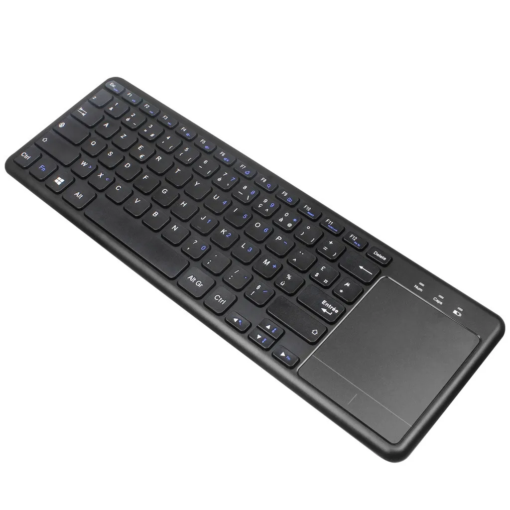 Teclado mecanico2.4GHz беспроводная сенсорная мини-клавиатура Французская клавиатура для ПК смарт-ТВ на андроид зуоя механичекая клавиатура - Цвет: A