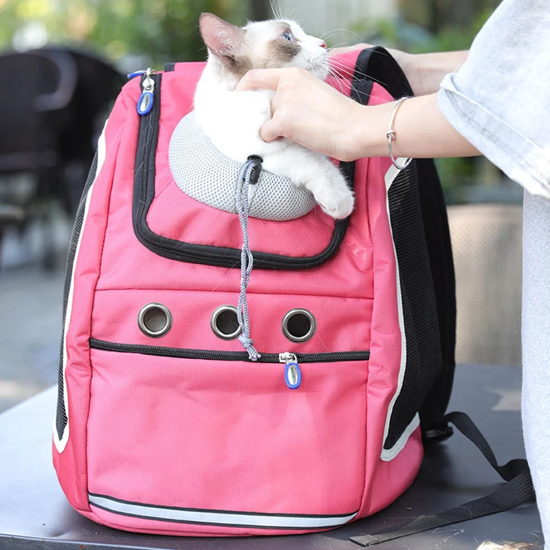 

Dog Carriers Bags Breathable Backpack Portable Outdoor Travel Pet Bag Large Capacity Bags Carrying for Cats Dogs Pet Supplies