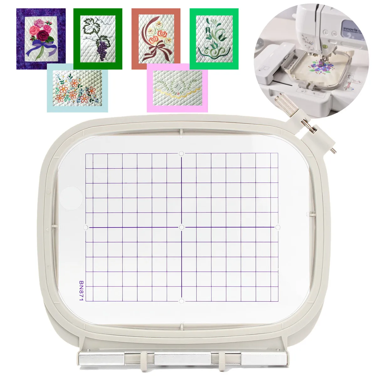 

Domestic sewing Parts Embroidery hoop set sewing hoop frame Memory Craft Bernina MC 300E 350E 9500 9700 Embroidery Machine