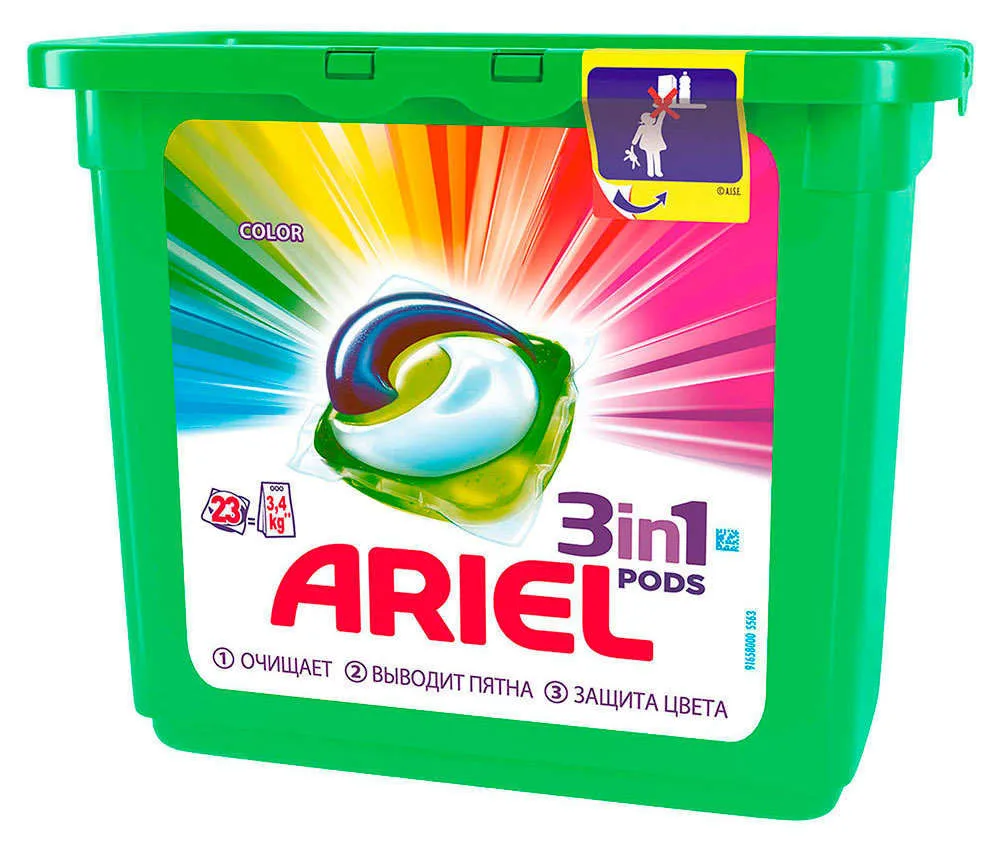 Капсулы для стирки автомат «Color» Ariel Pods, 23 шт