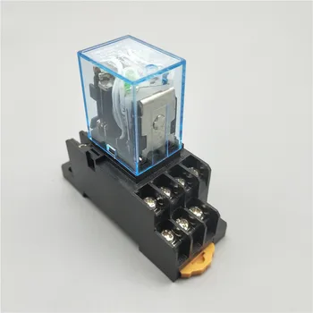 

1Pc MY4NJ Electronic Micro Mini Electromagnetic Relay 5A 14PIN Coil 4DPDT With PYF14A Socket Base DC12V 24V AC110V 220V LED