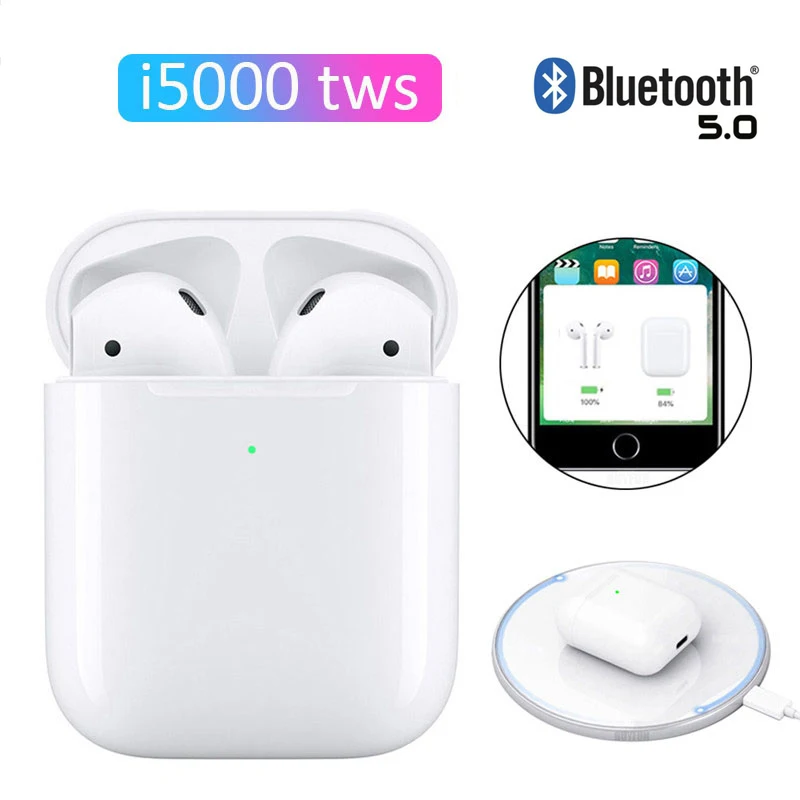 

I5000 Tws 1:1 Replica Aire2 Wireless Bluetooth Earphones Earbuds Smart Sensor Headset with Dual Mic Bluetooth Sport