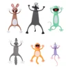 Marcapáginas creativos 3D de caricatura de animales colorida, Material de PVC, papelería escolar para estudiantes, 18 estilos ► Foto 1/6