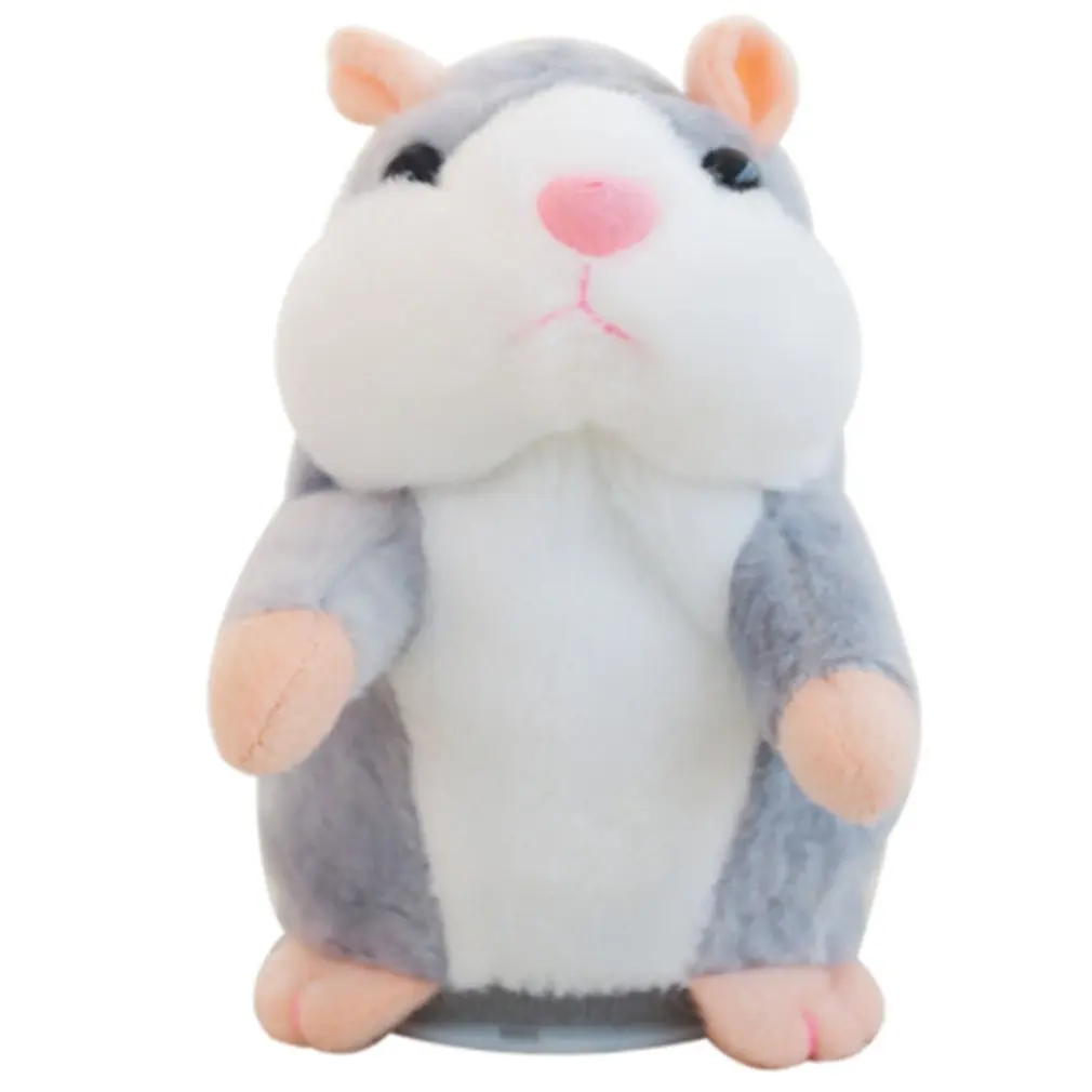 

Learn To Talk Walk Electric Toy Hamster Vibration Nod Voles Dolls Plush Toys For Children'S Fun Toys