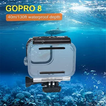 

Seafrogs 40M Underwater Housing Waterproof Case for Gopro Hero 8 Protective Case Transparent Cover for Gopro 5/6/7 Accessories