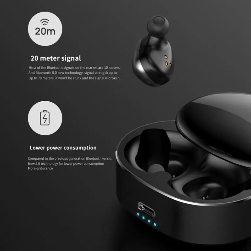 Наушники TIANENHUI T50 TWS Bluetooth 5 0 мини наушники с шумоподавлением беспроводные 6D