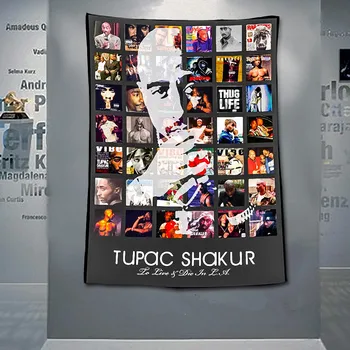 

Hip-Hop Music Rock Band Poster Large Retro Flag Banner HD Print Cloth Art Hanging Painting Tapestry Wall Sticker Bar Home Decor