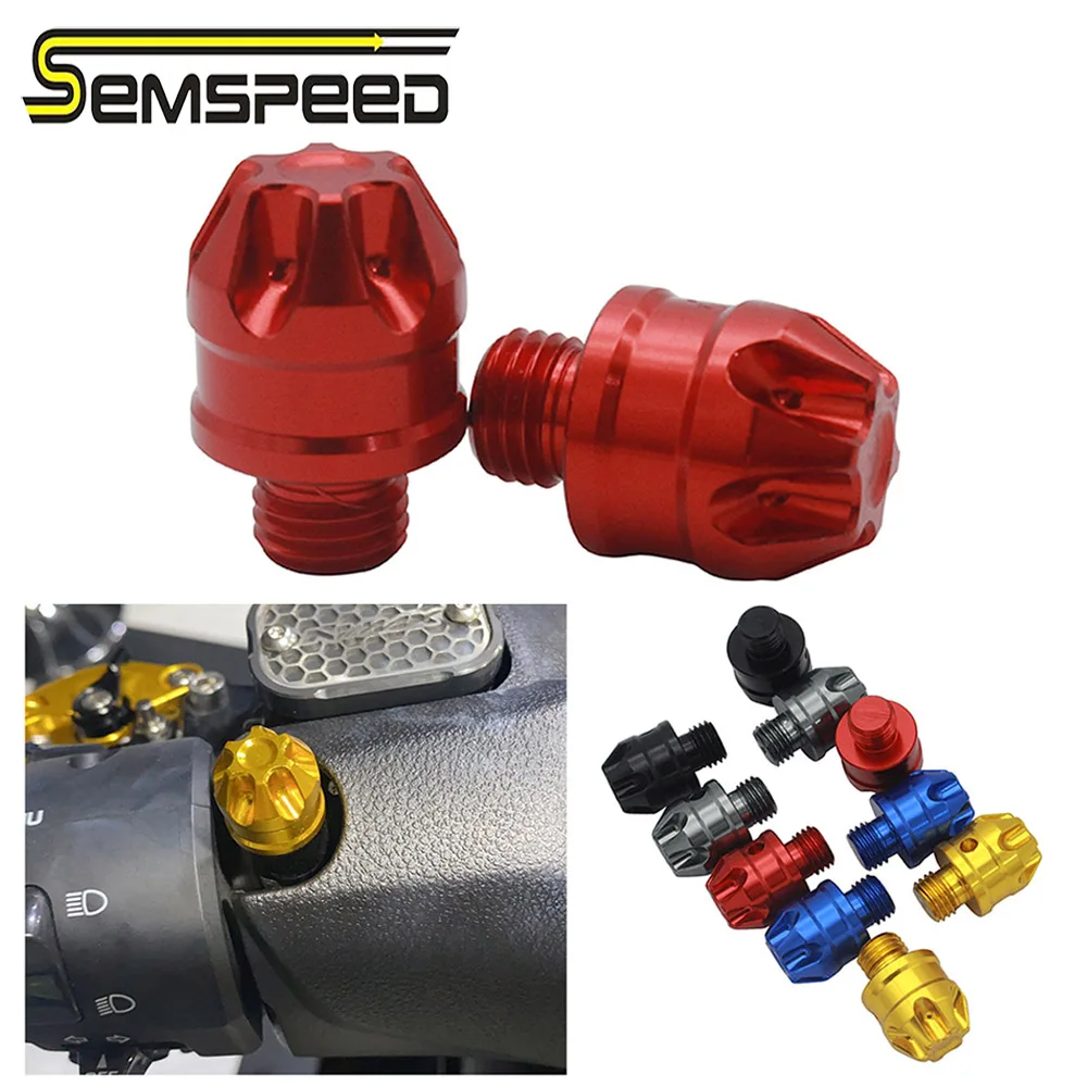 M10 1.25 1 Left and Right-Hand Threaded Motorcycle Mirror Hole Plugs Screws For YAMAHA MT125 mt 125 2014 2015-2018 2019 2020 | Автомобили