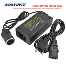 AOSHIKE AC 110V 220V to DC 12V автомобильный прикуриватель AC/ DC преобразователь питания, адаптер, инвертор постоянного тока, трансформатор питания, европейская вилка AOSHIKE AC 110V 220V to DC 12V автомобильный прикуриватель AC/ DC преобразователь питания, адаптер, инвертор постоянного тока, трансформатор питания, европейская вилка