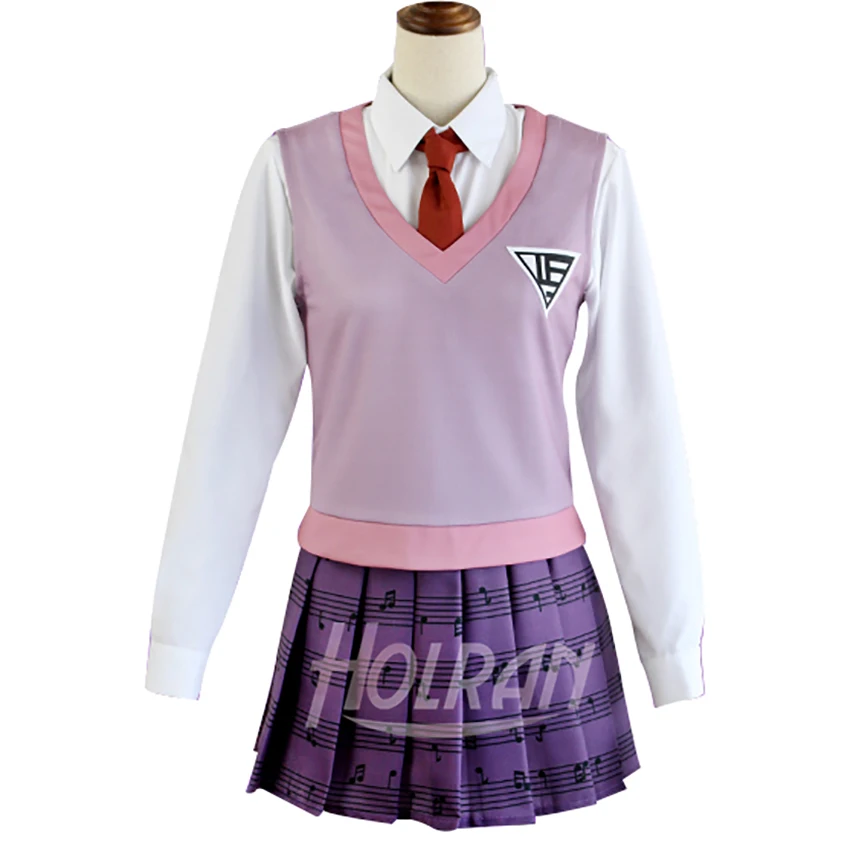 Горячая новинка японского аниме Danganronpa V3: Killing Akamatsu Kaede Косплей Костюм школьная