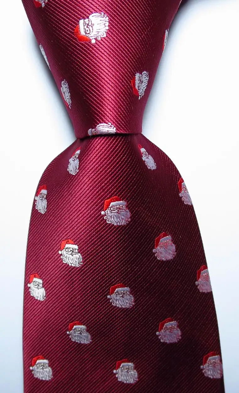 Модный Рождественский мужской галстук 9 см набор шелковых галстуков красный зеленый Небесно-Голубой жаккардовый тканый Шелковый мужской галстук - Цвет: as picture 9cm