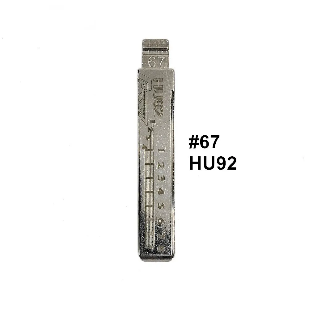 5 Pezzi Lishi Hu92 #67 Linea Incisa Chiave Lama Scala Denti Da Taglio Chiave Da Taglio Tagliatore Vuoto Lama Chiave Per Bmw Cas3 + Cas3 Ews X5