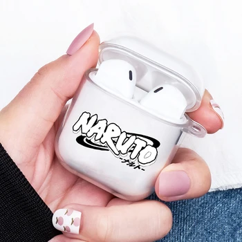 

for apple Aipods 1 2 Transparent silicone Blutooth Earphone case Sasuke Naruto Kurama Hokage Uchiha Itachi Sakura Kakashi box