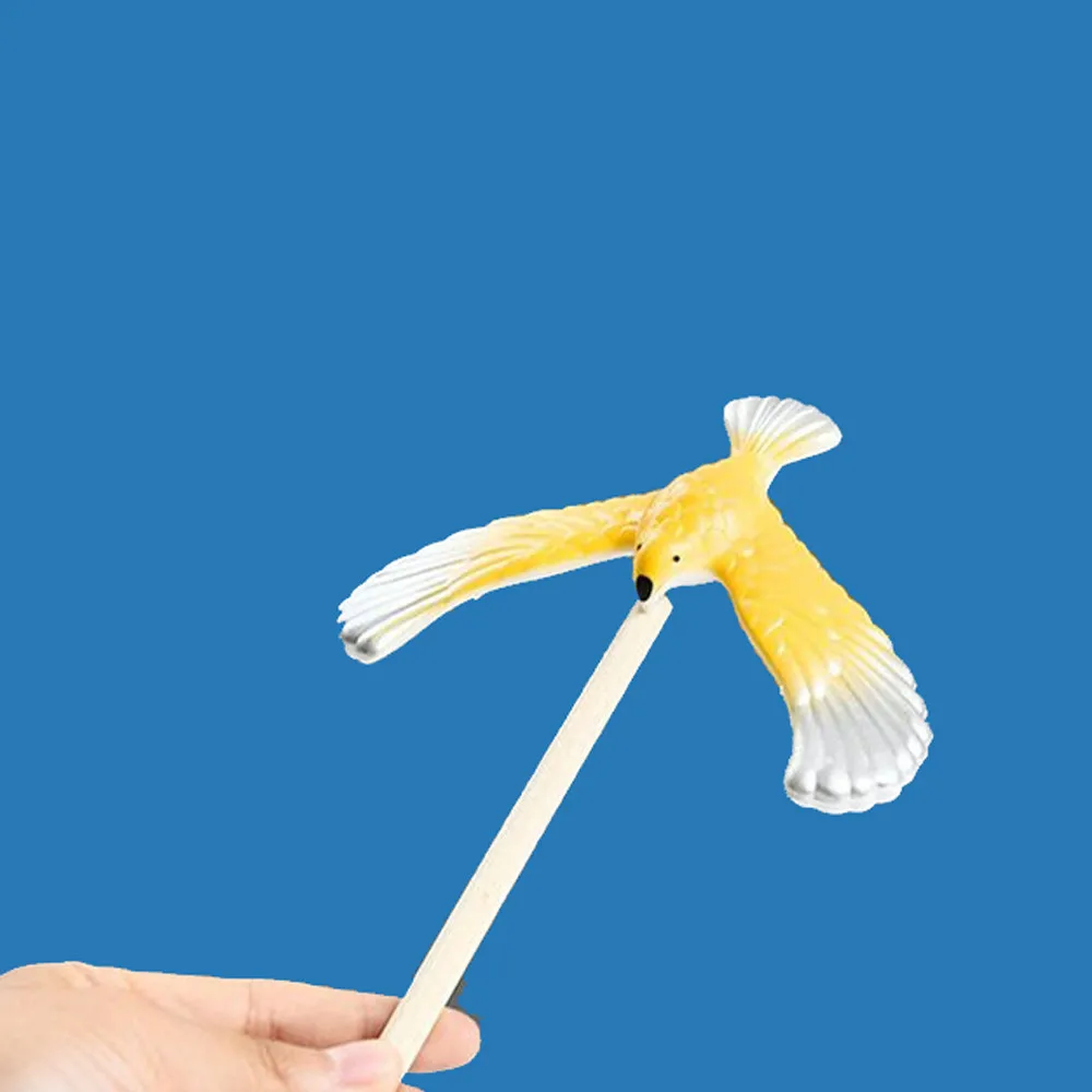 

Amazing Balancing Eagle With Pyramid Stand Magic Bird Desk Kids Toy Fun Learn