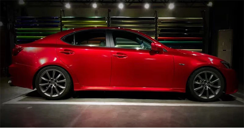 Red Glossy Metallic Vinyl Wrap Film-3