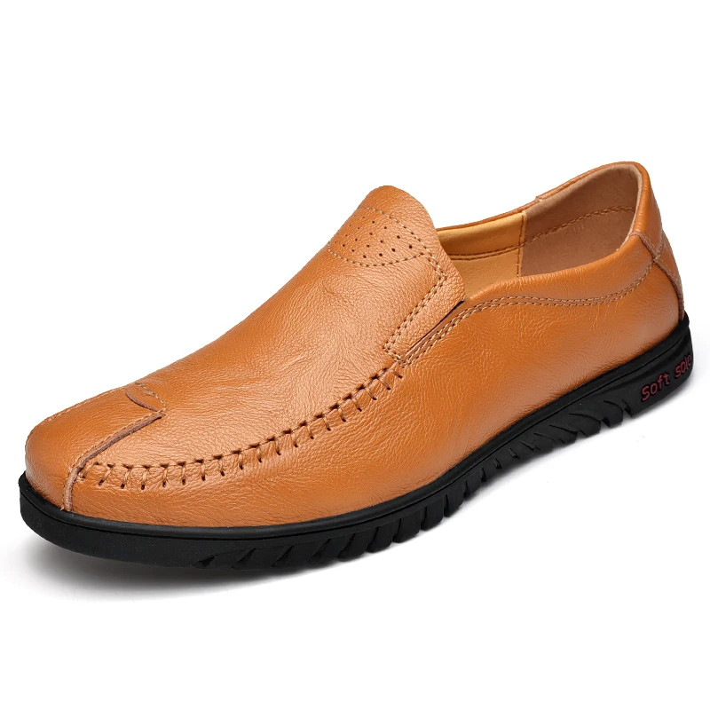 

2019 Hot Men shoes New Style Fashion Breathable Casual Shoes Wave Slacker Mesh Pedals Shoes Peas shoes Genuine Leather 5J8325