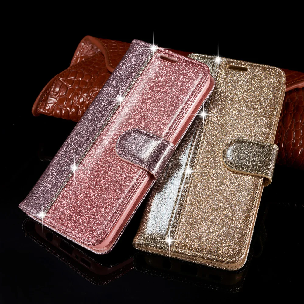 Чехол книжка с алмазной цепочкой для Samsung Galaxy S20 Ultra S10 Plus S9 S8 S10E S7 Edge кожаный чехол