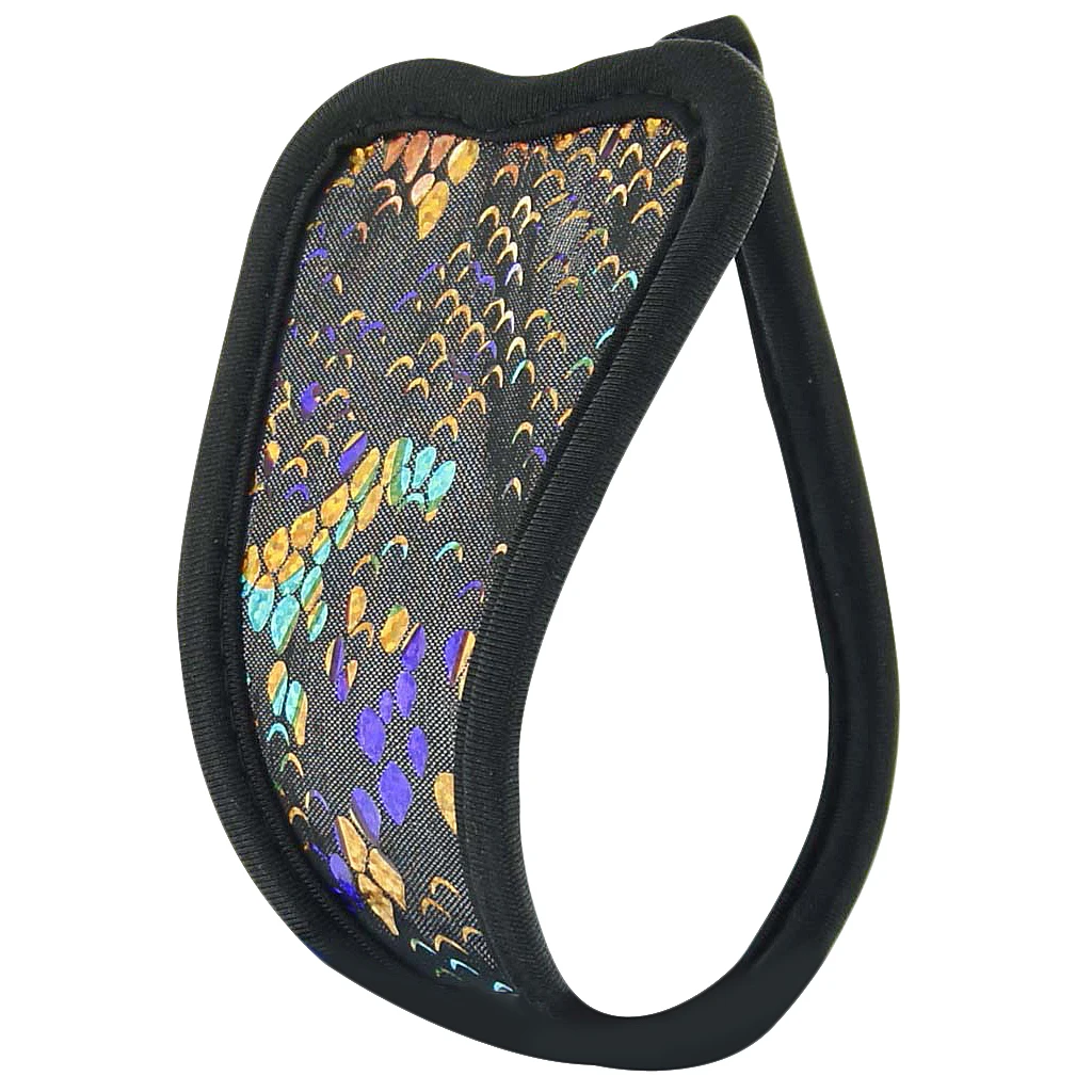 Сексуальные женские стринги C-string невидимое нижнее белье w/"Драконья чешуя" черный