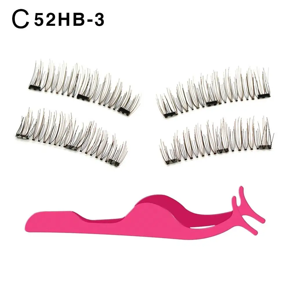 52HB-3 Eyelash Магнитный комплект подводки для глаз водостойкая Стойкая подводка для глаз Накладные ресницы инструменты для макияжа Магнитный Клей для ресниц 3D накладные ресницы - Цвет: 52HB-3 Eyelash