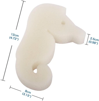 

10pcs Oil-absorbing Sponge Seahorse For Hot Tub Swimming Scum Low density