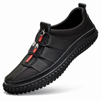 

Men Golf Shoes Comfortable Spikeless Golf Training Sneakers Men Leather Casual Golf Sport Shoes Anti Slip Athletic Trainers Men