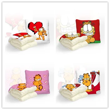 

Yellow Cat Anime Customized Foldable Quilt Summer Decoration Bed Home Throw Pillow Air Condition Blankets Unisex NEW