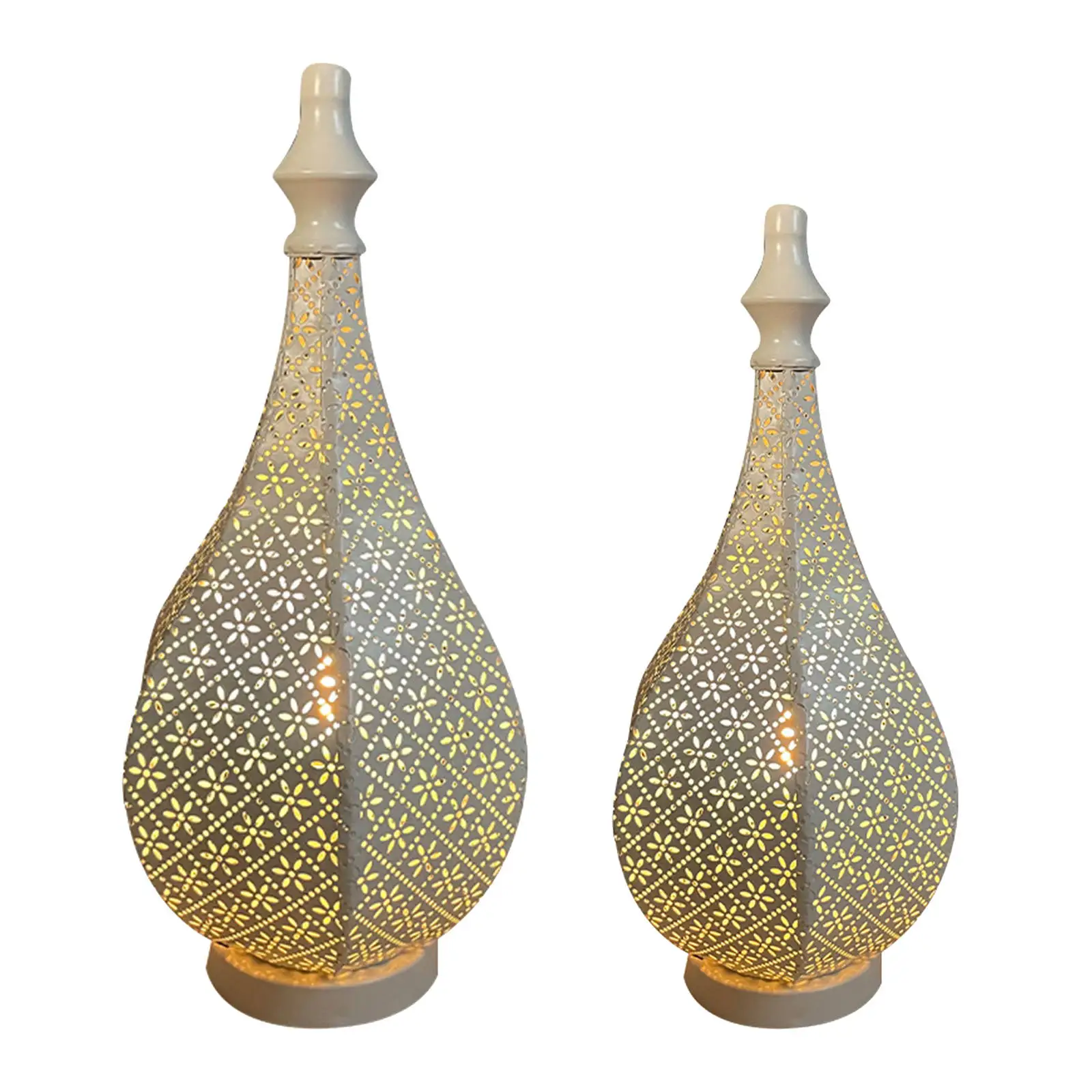 Battery Powered Table Lamp Romantic Decorative Hollowcarved Portable