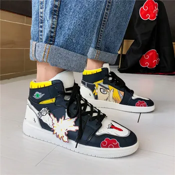 

Men Fashion Sneaker High Top Sneaker Didara Design Casual Shoes For Men Cartoon Print Lace-up shoes for men