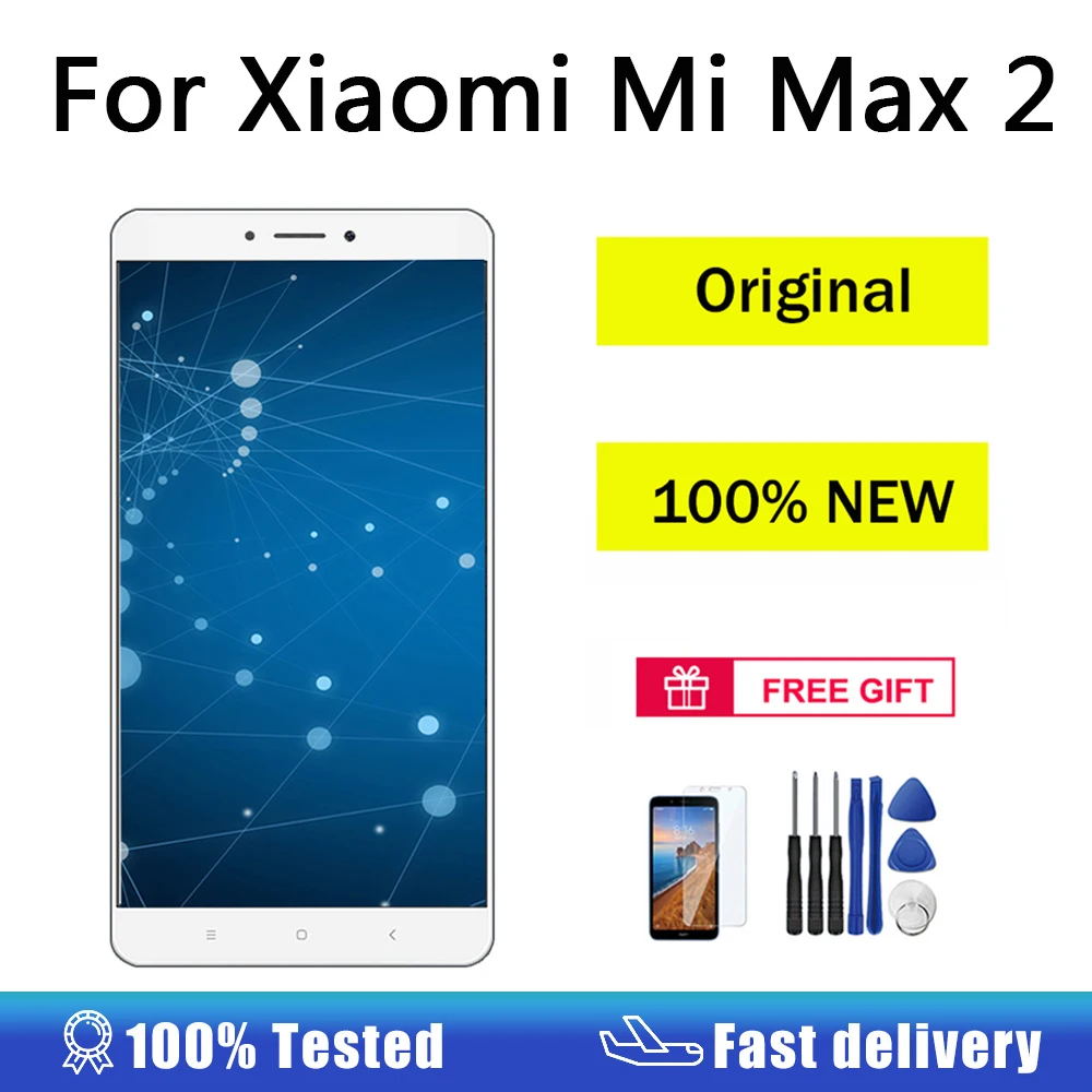 AUMOOK AAA Original LCD for Xiaomi Mi Max 2 Display Touch Screen Digitizer Assembly Replacement MAX2 with Frame | Мобильные телефоны