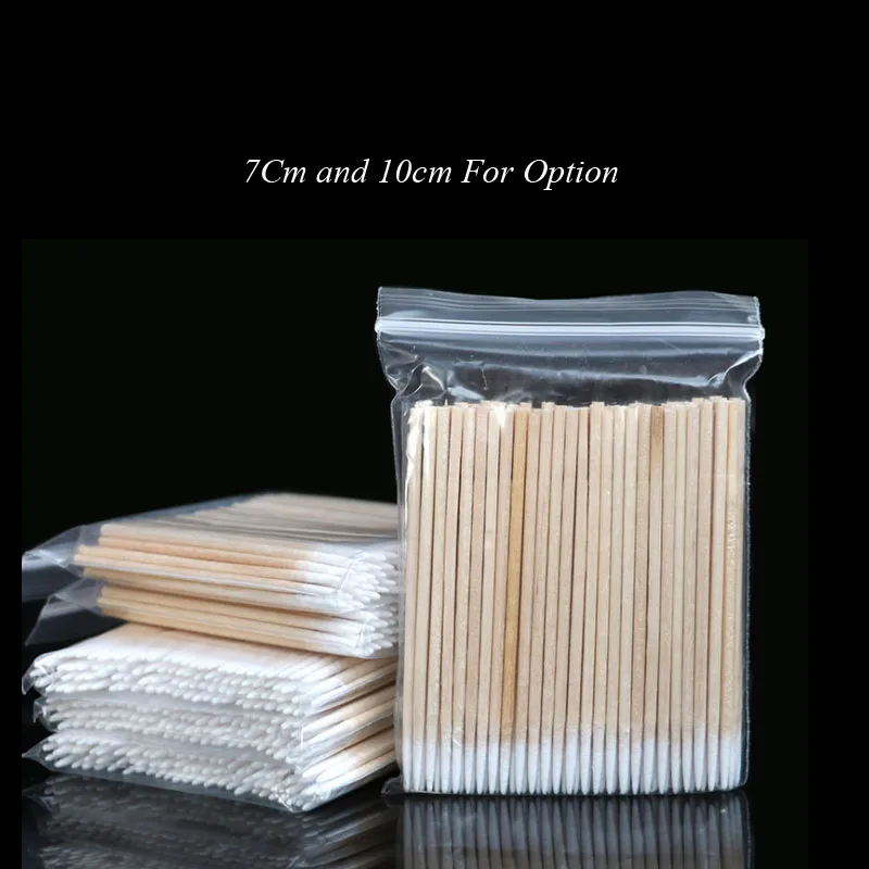 

micro swabs with Wooden handle Single Tipped Versatile Cotton Tipped Cosmetic swabs.Makeup Eraser Sticks, Eye Tees Applicator