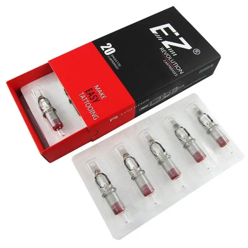 Картридж для тату EZ Revolution Изогнутые Иглы Magnum #08 0 25 мм стандартный L taper 5 картриджей