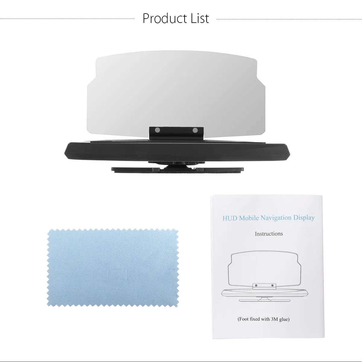 Universal HUD Head Up Display Car Cell phone GPS Navigation Image Reflector Holder Mount