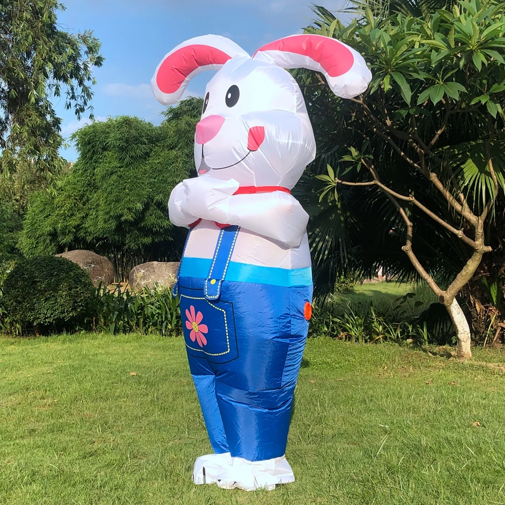 KOOY Easter Bunny Inflatable Costumes Adult Halloween Cosplay Blow Rabbit Role Play Disfraz Fancy Party Man Woman -Zentai shop online H9339ed1ea4dc4093ab09629282c4773aV.jpg