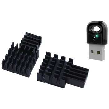 

10Pcs Black Aluminum Heatsink Cooler Cooling Kit for Raspberry Pi 3,Pi 2 & 1set Wireless USB Bluetooth Adapter