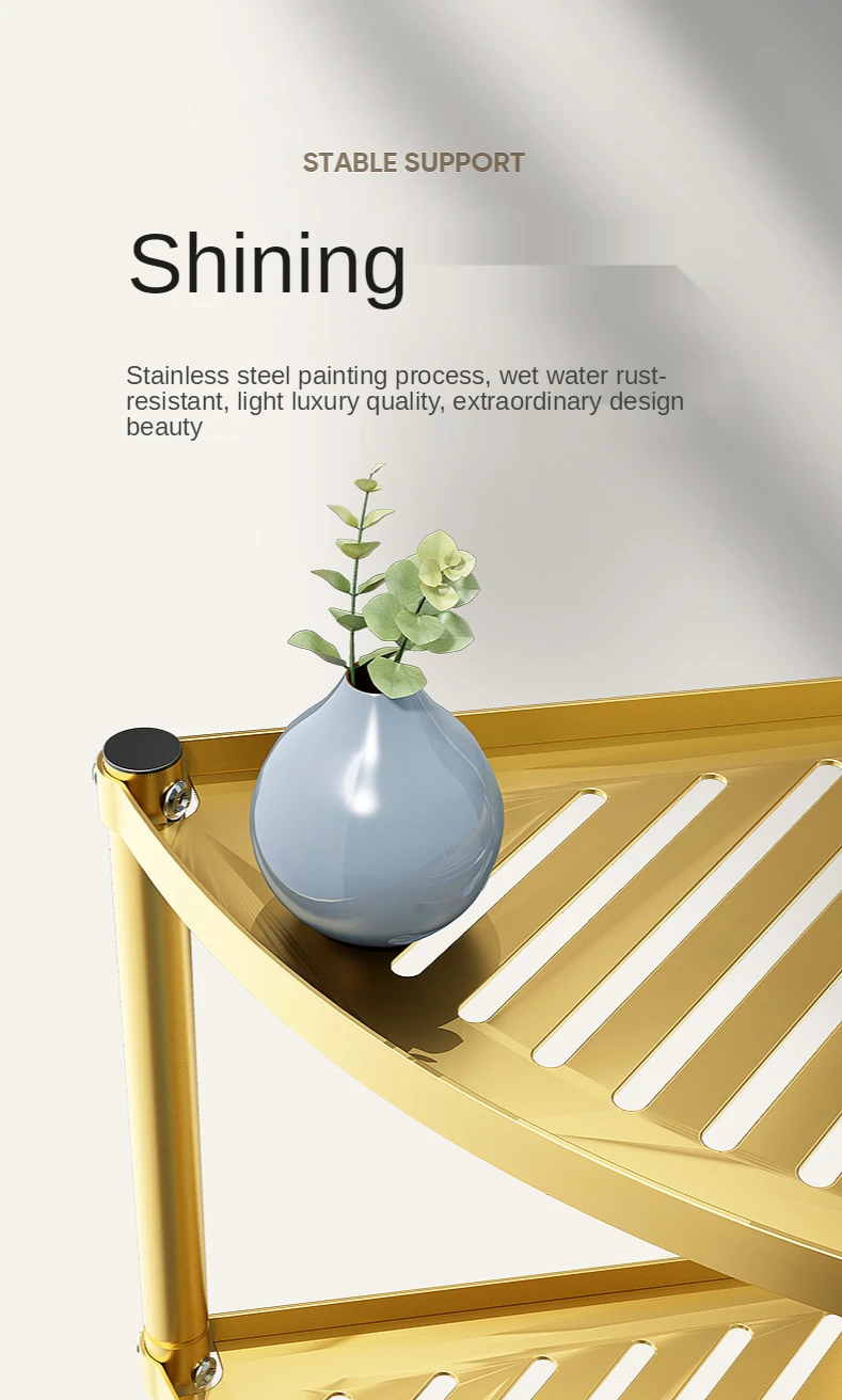 Description Picture 5 of itemBathroom Shelf Floor-Type Triangle Face Basin Shelf Bathroom Bathroom Toilet Accessories Complete Collection Storage Fantastic