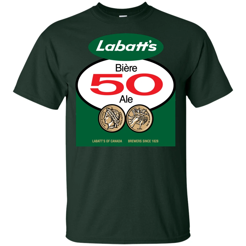 Labatt' S ретро этикетка логотип 50 пиво Ale пивоварня Канадская Футболка 2Xl 13Xl