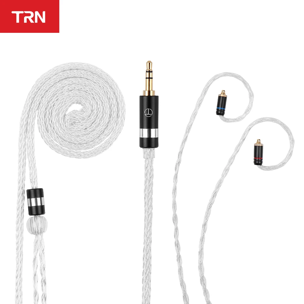 Litz com Conector Fones de Ouvido Cabo para kz Núcleo Prata Banhado Occ Cobre 2pin Atualizado Zsx Zax vx V90s Mt1 Pro Trn t8 16 - Image 2