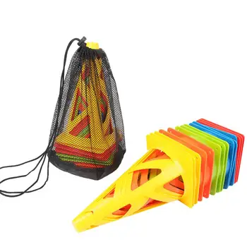 

10PCS 23CM Sports Cones For Game Skating Soccer Football Training Workout Marker And Disc Holder For Kids Field Activity Games