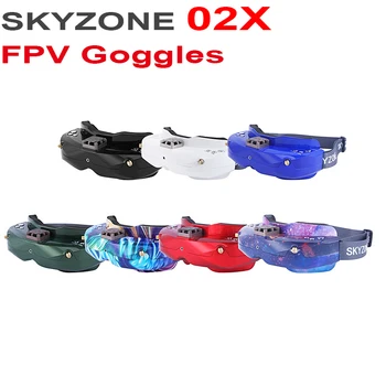 

SKYZONE 02X FPV Goggles 5.8Ghz 48CH Diversity Receiver Support 2D/3D HDMI Head Tracking With Fan DVR Front Camera RC FPV Drone