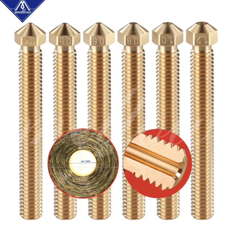 Termistor + Bloco de Bronze para Impressora v + Atc Mellow Aquecedor v ou 24 Semitec 104gt-2 3d E3d v6 Super Vulcão Hotend 80 w 12 - Imagem 5