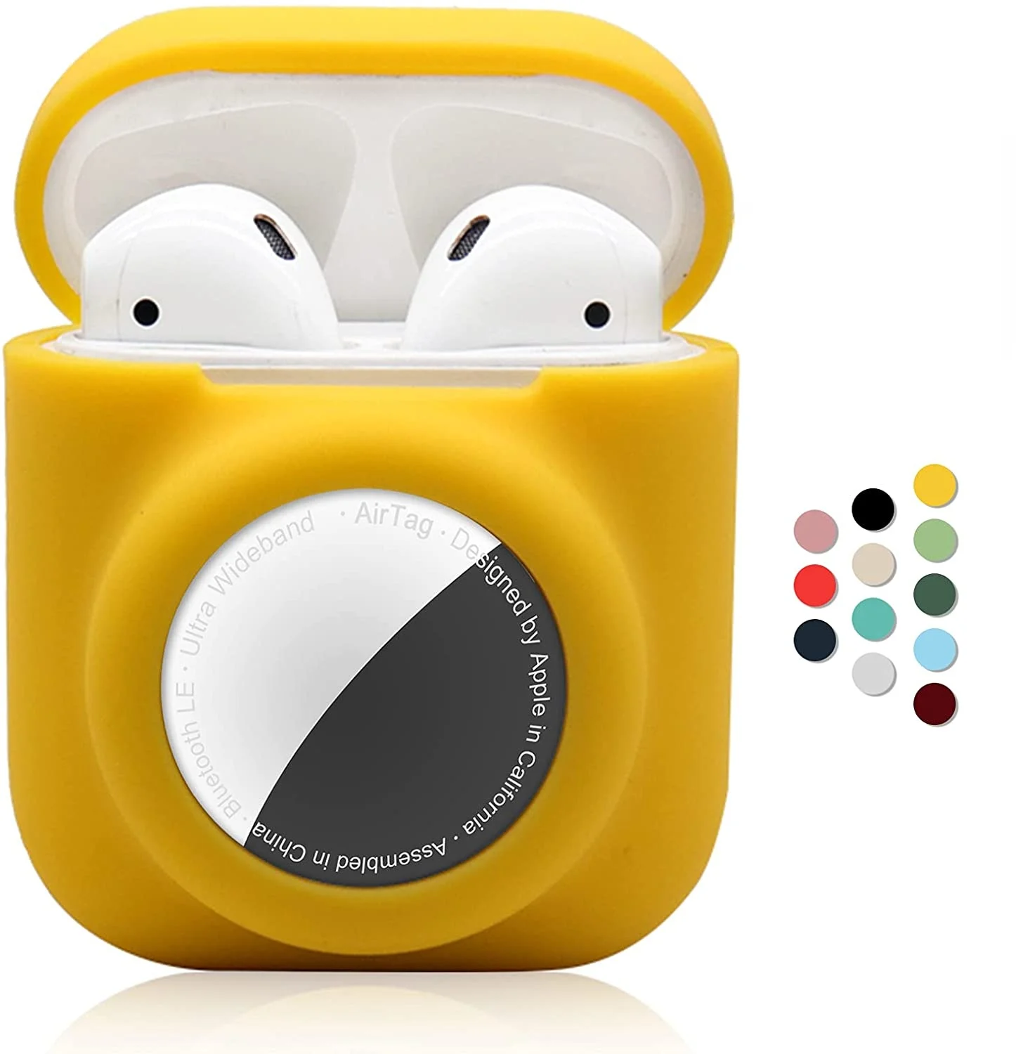 Durable2in1SoftSiliconeForAppleAirTagsCasesForAirPods