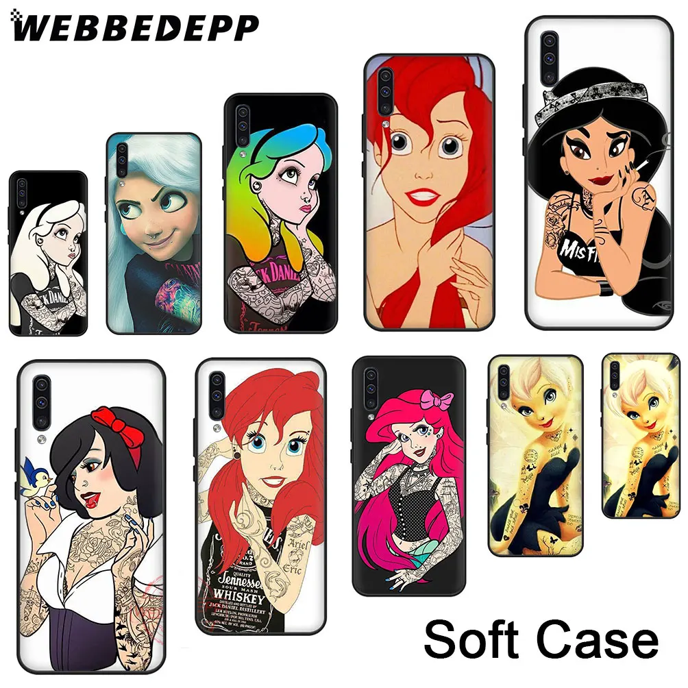 

Soft Case for Samsung A10s A20s A30s A40s A50s A60 A70 M10 20 30 40 A6 A7 A8 A9 Cover 183N Tattoo Snow White Mermaid