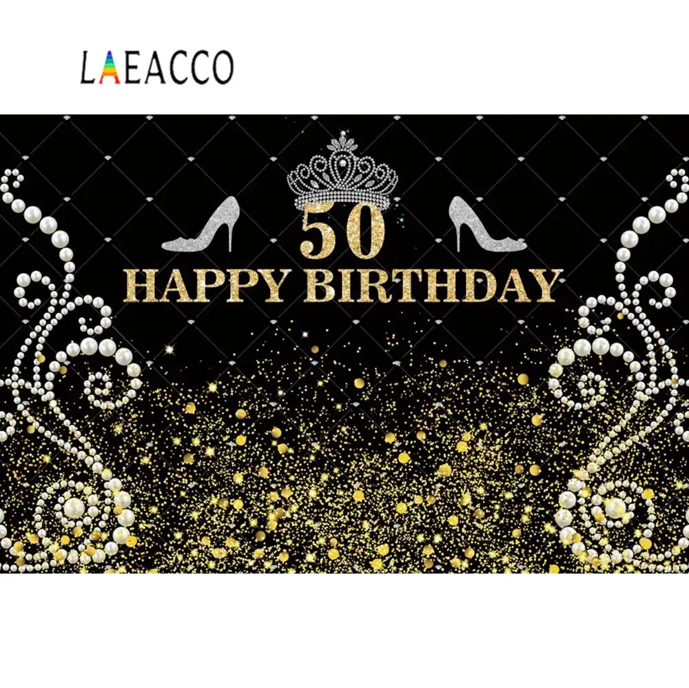 Photo Backdrops Happy Women Fabulous Birthday Party 30 40 50th High Heels Party Banner Photo Backgrounds Photocall Photo Studio