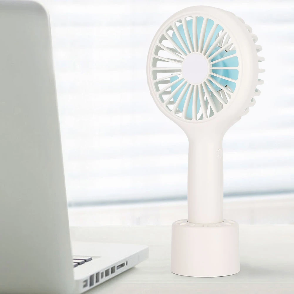 

Desktop Mini Fan Portable Energy Saving Fan Handheld USB Rechargeable Fan White aire acondicionado portatil