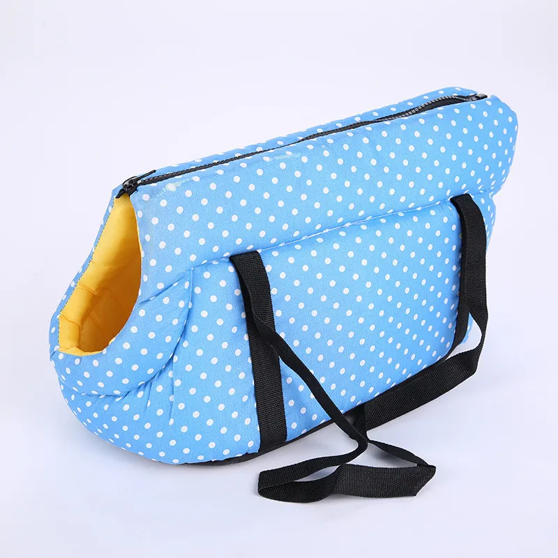 Bolsa de transporte para perros con estampado de lunares, bolsa de transporte de viaje para mascotas, bolso de mano para mascotas, suministros para mascotas