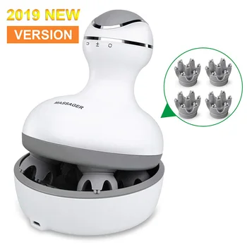 

2019 Electric Scalp Massager Portable Handheld with Deep Tissue Kneading 84 Nodes Gifts Idea Stress Release Full Body Massager
