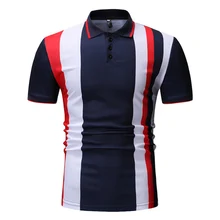 BINHIIRO, мужская рубашка Поло, хлопок, в полоску, на пуговицах, повседневные топы, тонкая, модная, деловая, Спортивная, мужская, короткий рукав, рубашка поло, 377