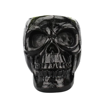

Multifunction Resin Skull Classic Container Home Decoration Halloween Stationery 3D Pen Holder Durable Easy Clean Makeup Storage