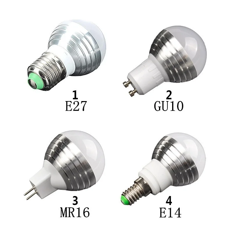 E14 16 цветов RGB светодиодный лампочка AC85-265V умное освещение 3 Вт умная лампочка с ИК-пультом дистанционного управления для светодиодный лампы изменения цвета - Цвет: E14