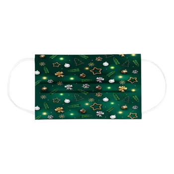 

50pcs Adult Disposable Masks Spunlace Cloth Breathable Star Printing Masks 3 Layer Ply Filter Mouth Masks Face Cover Mascarilla